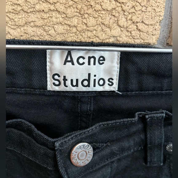 Acne Studios Town Stay Cash Jean Black Button Fly Men’s Size 33x34 - Picture 4 of 7